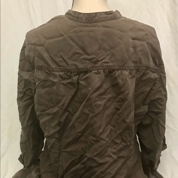 J. Jill Tencel Button Down Dress- Shale Brown- size 18 - Picture 5 of 6